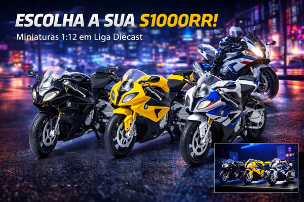 BMW S1000RR 1:12 Miniatura Premium em Metal – Super Sport Collection