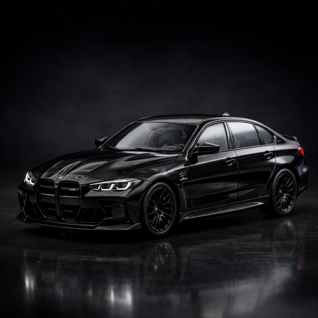 BMW M3 CS G80 1:18 – Edição M Power Performance em Metal Colecionável