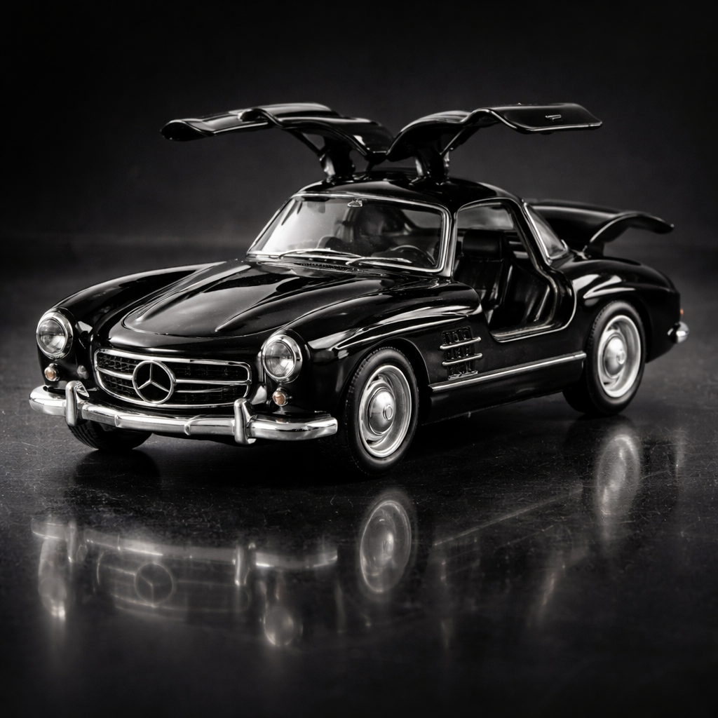 Miniatura de Carro Esportivo em Metal com Sistema Pullback