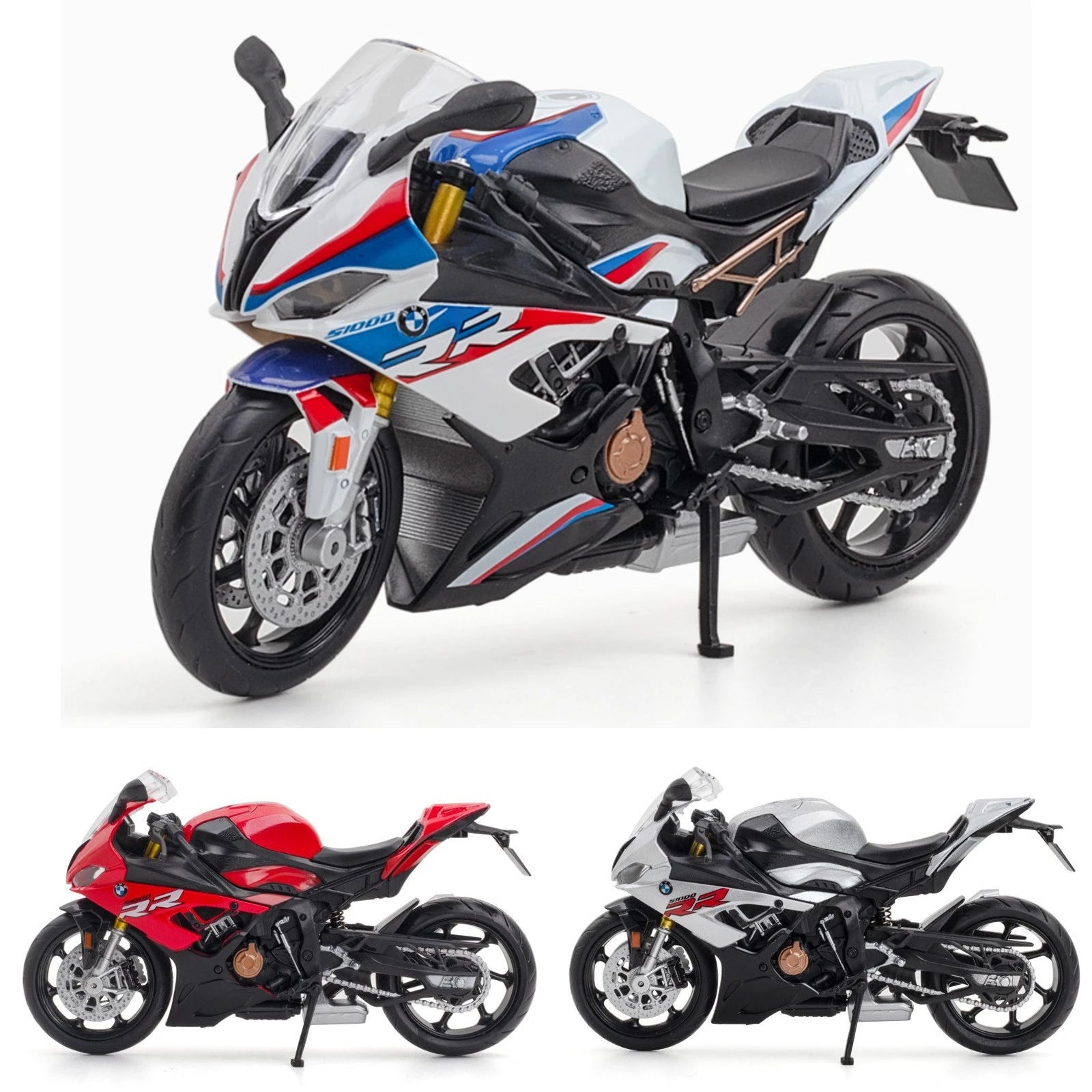 BMW S1000RR 1:12 Miniatura Premium em Metal – Super Sport Collection
