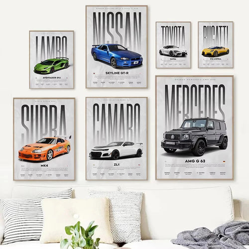 Poster Supercarros Modernos – Arte Automotiva