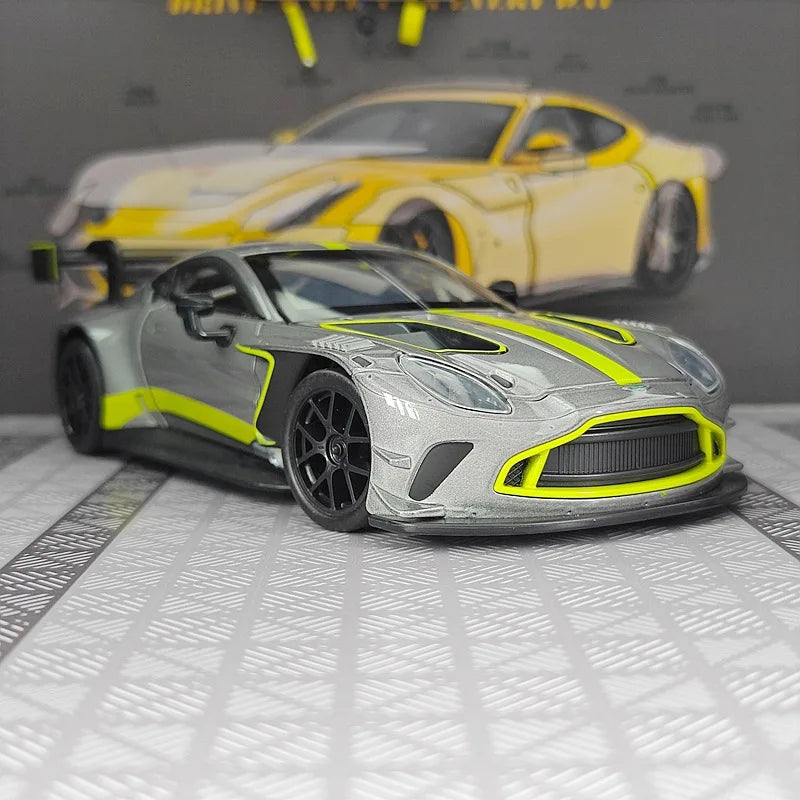 Miniatura BMW M4 GT3 1:24 – Edição Racing Premium em Metal com Som e Iluminação