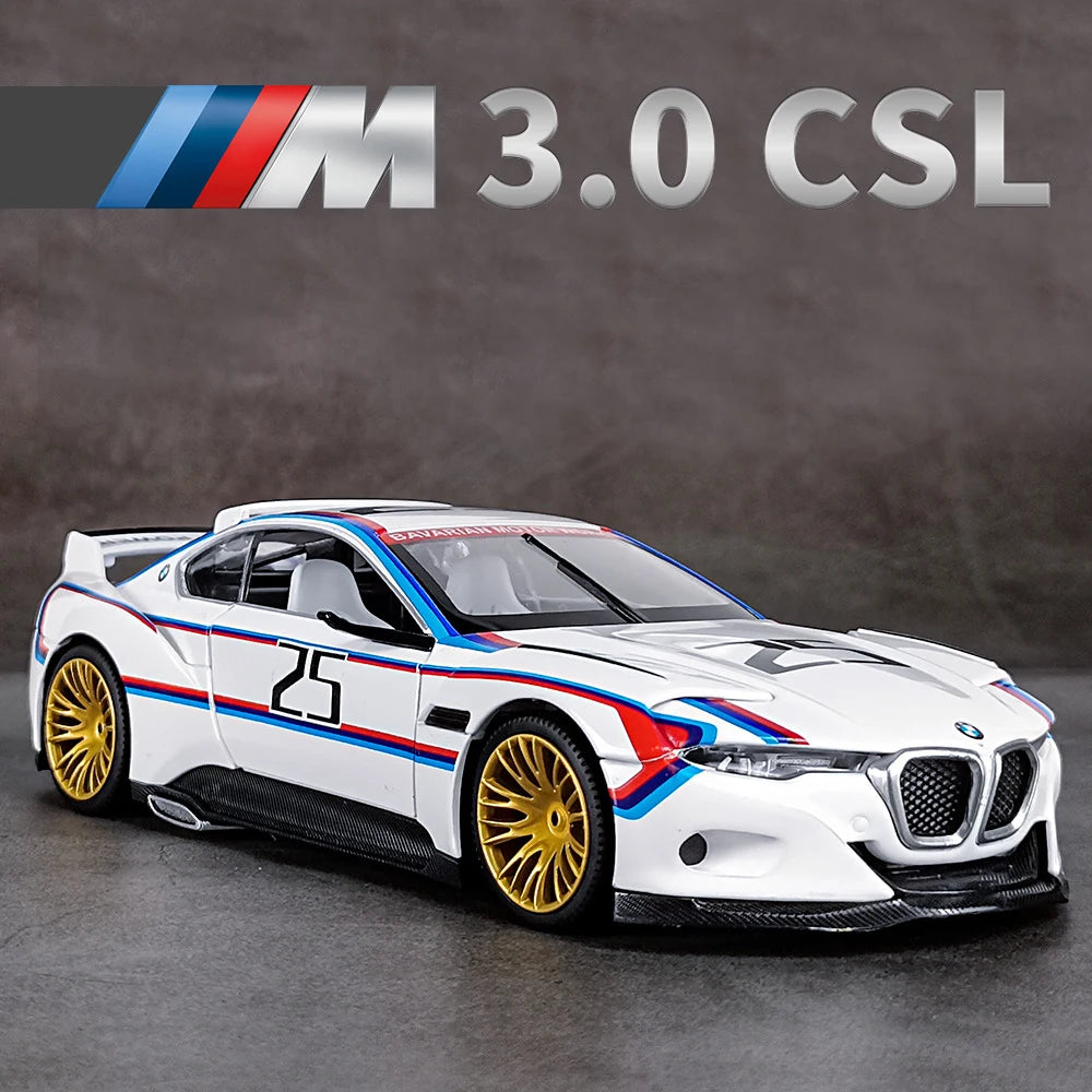 Miniatura BMW M4 GT3 1:24 – Edição Racing Premium em Metal com Som e Iluminação