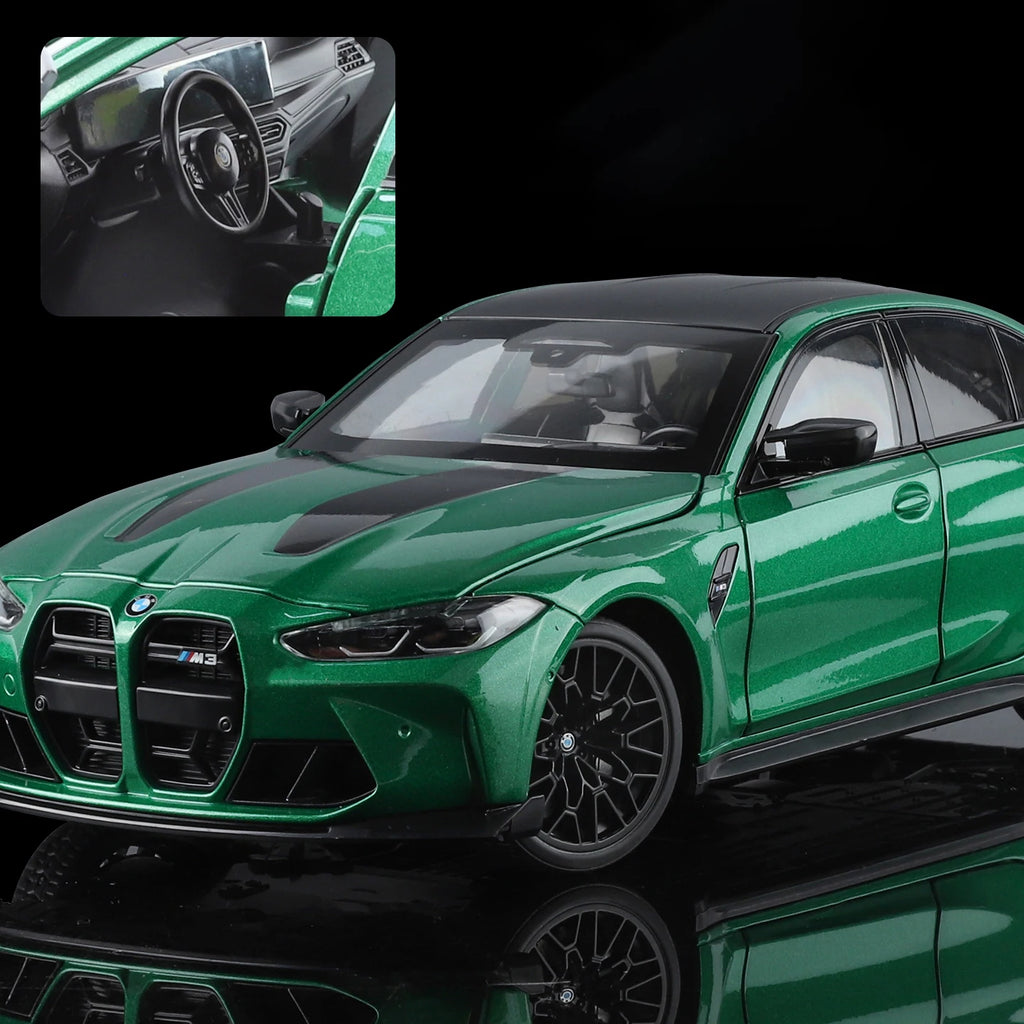 BMW M3 CS G80 1:18 – Edição M Power Performance em Metal Colecionável