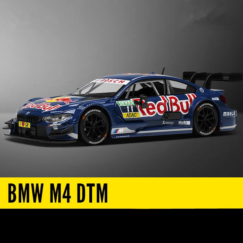Miniatura BMW M4 GT3 1:24 – Edição Racing Premium em Metal com Som e Iluminação