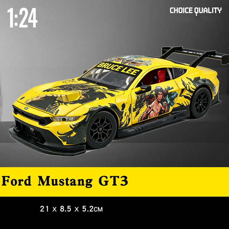 Miniatura BMW M4 GT3 1:24 – Edição Racing Premium em Metal com Som e Iluminação