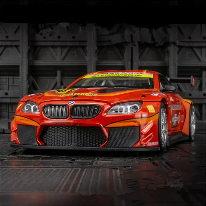 Miniatura BMW M4 GT3 1:24 – Edição Racing Premium em Metal com Som e Iluminação