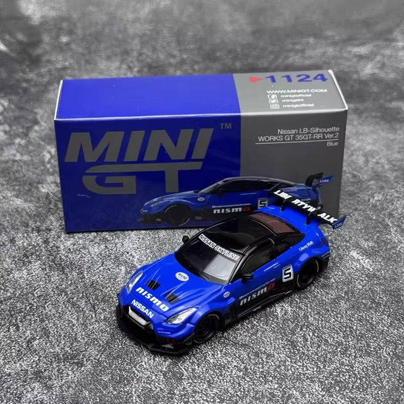 Miniaturas Mini GT 1:64 – Coleção Kaido Racing Edition | BMW, Nissan, Lamborghini e Supercars Premium