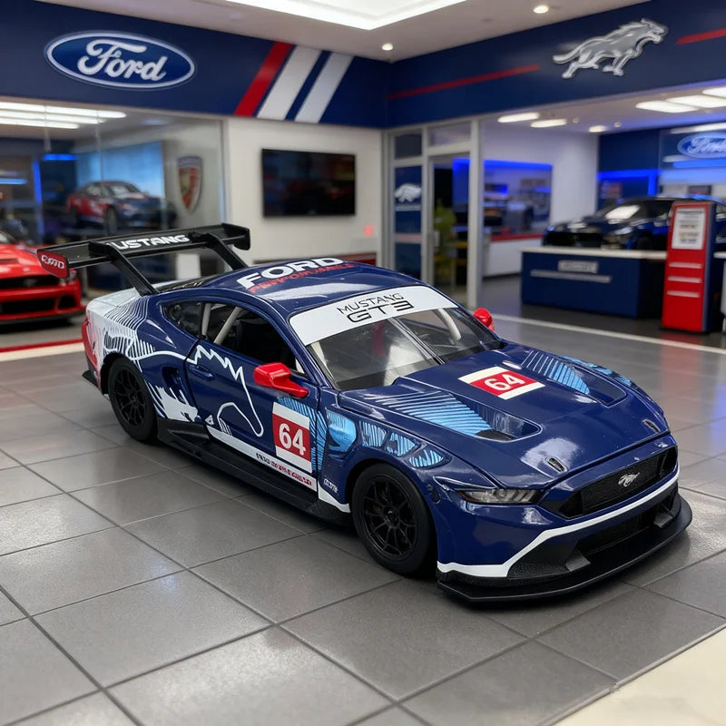 Miniatura BMW M4 GT3 1:24 – Edição Racing Premium em Metal com Som e Iluminação