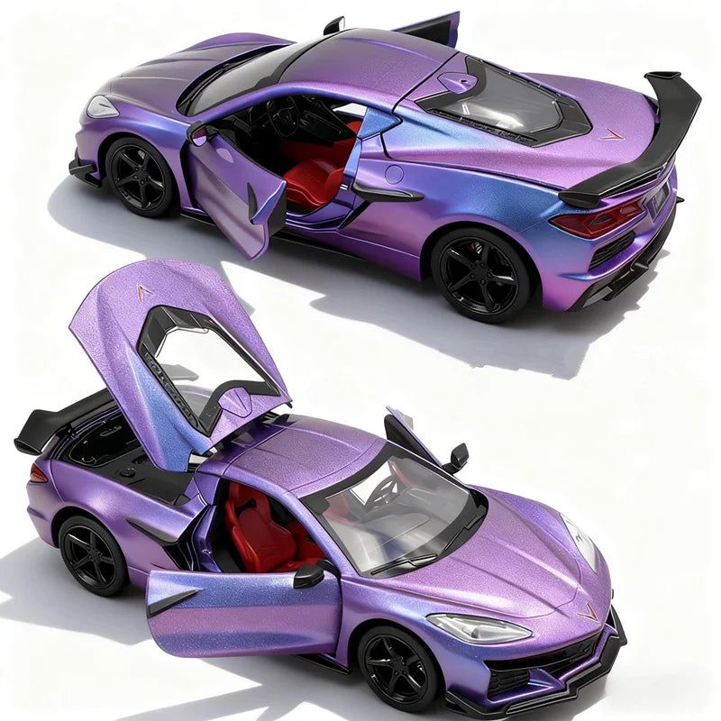 Miniatura BMW M4 GT3 1:24 – Edição Racing Premium em Metal com Som e Iluminação