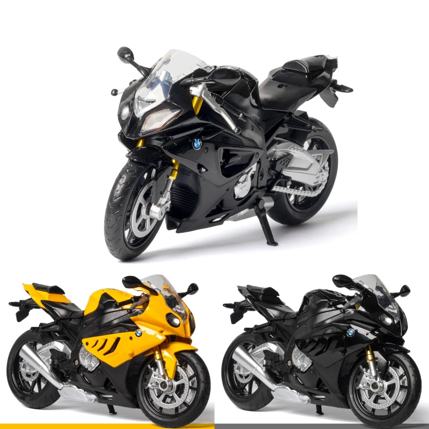 BMW S1000RR 1:12 Miniatura Premium em Metal – Super Sport Collection