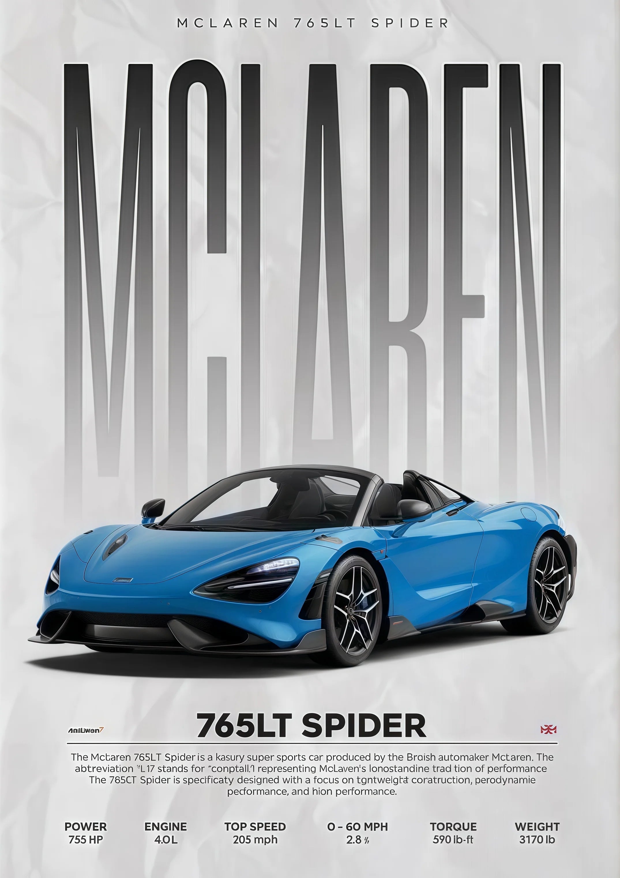 Poster Supercarros Modernos – Arte Automotiva