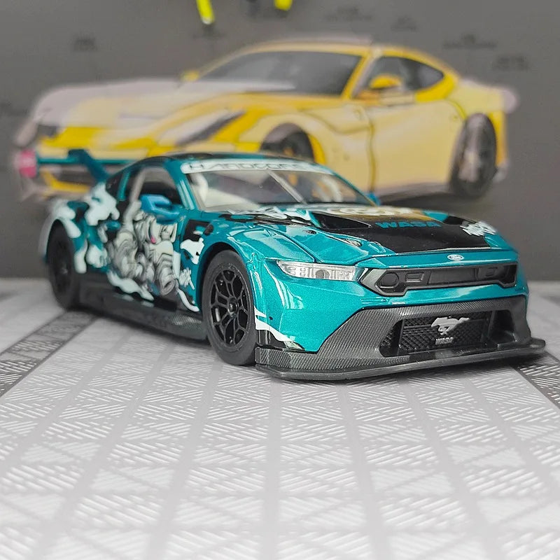 Miniatura BMW M4 GT3 1:24 – Edição Racing Premium em Metal com Som e Iluminação