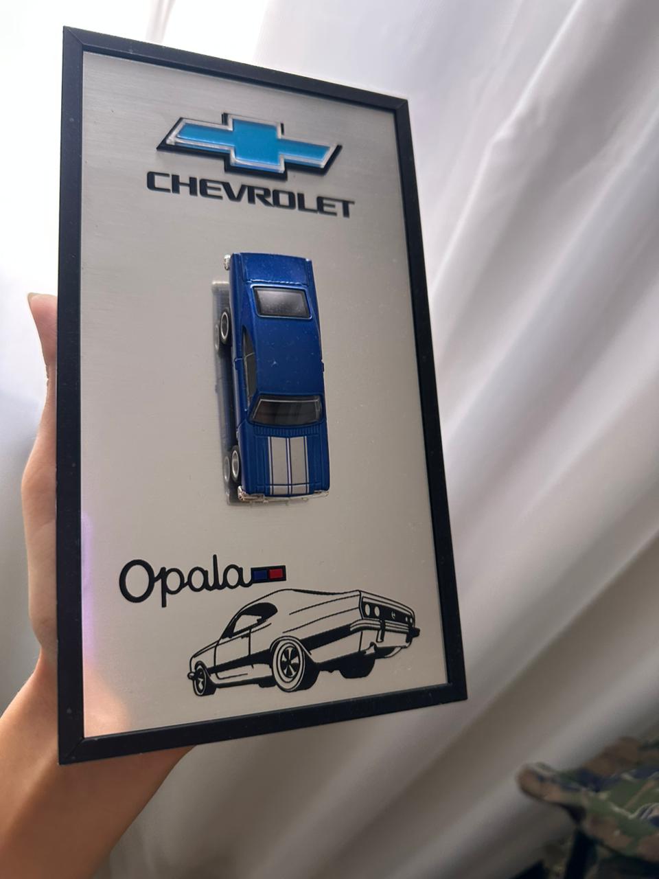 Quadro Chevrolet Opala 3D Premium – Miniatura em Alto Relevo | Gênios do Acrílico